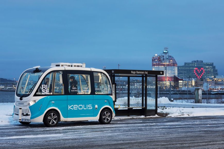 Ny linje med självkörande bussar i Göteborg